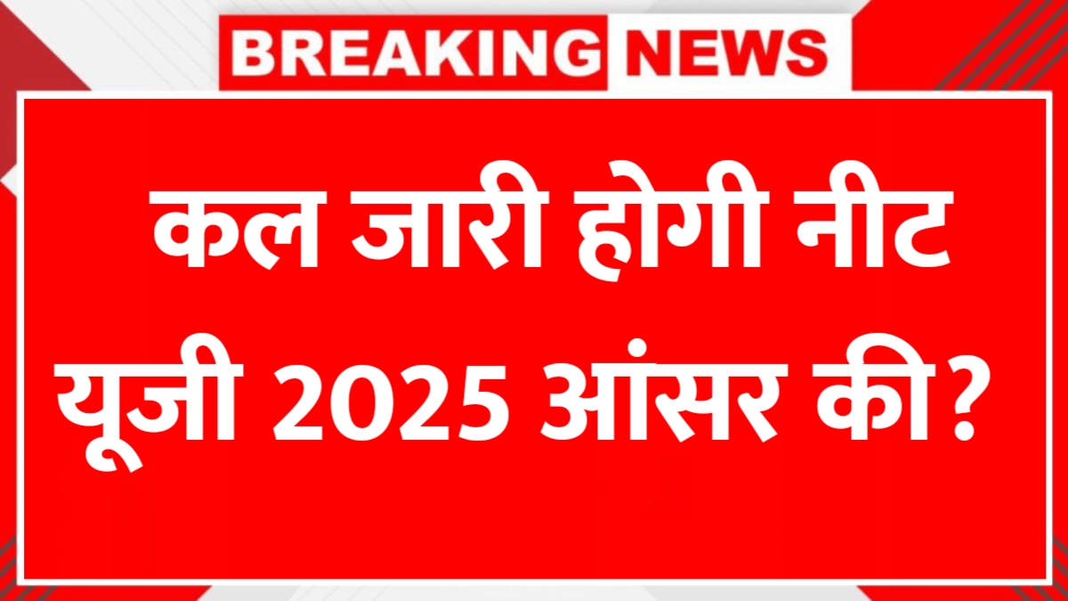 NEET UG 2025 Answer Key Check